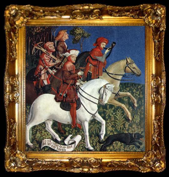 framed  MASTER of the Polling Panels Prince Tassilo Rides to Hunting, ta009-2
